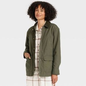 NEW Universal Thread Green Women's Utility Anorak Jacket - Medium